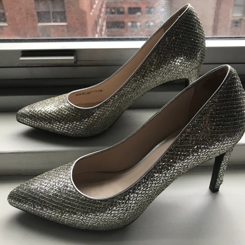 COLE HAAN Eliza Grand Glitter Pump Heels Size 8.5